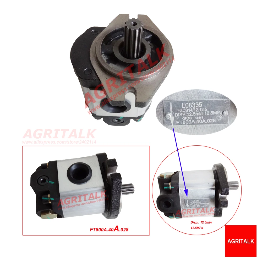 

FT800A.40A.028, the Steering Gear Pump for Lovol Arbos series tractor