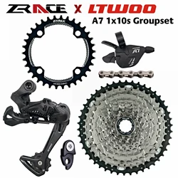 LTWOO A7 10 Speed Shifter + Rear Derailleurs + 42/46T ZRACE Cassette / BCD104 Chainrings + SUMC Chain Groupset, PCR BEYOND M6000