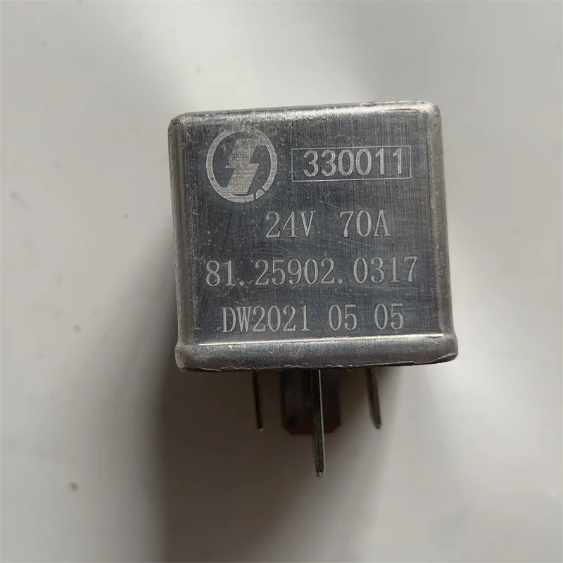 

81.25902.0317 power supply central relay 24V for Shaanxi SHACMAN F2000 F3000 X3000 controller 4-pin 24v truck relay