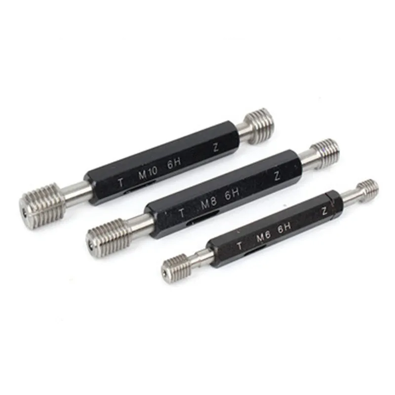 M2x0,4 / M4 / M5 / M8 6H calibre de enchufe de rosca métrica diámetro exterior calibre de enchufe de rosca de tornillo liso personalizar Go Nogo