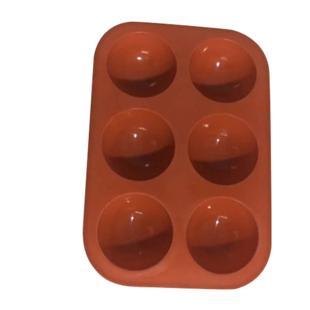 Cake Mold Half-ball Baking Mould DIY Silicone Tray for Ice Ball Chocolate Jelly Candle Baking Tool