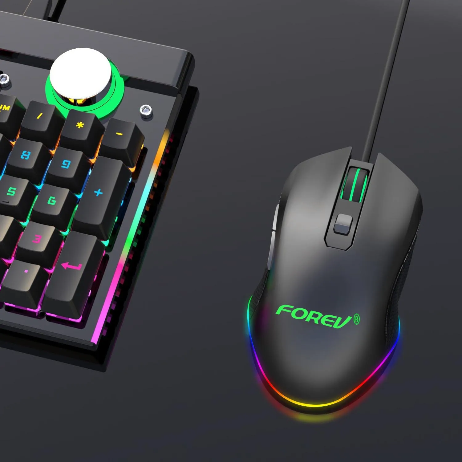 Mouse cablato luminescente e-sports mouse da gioco per computer portatile desktop cablato USB fino a 6400DPI