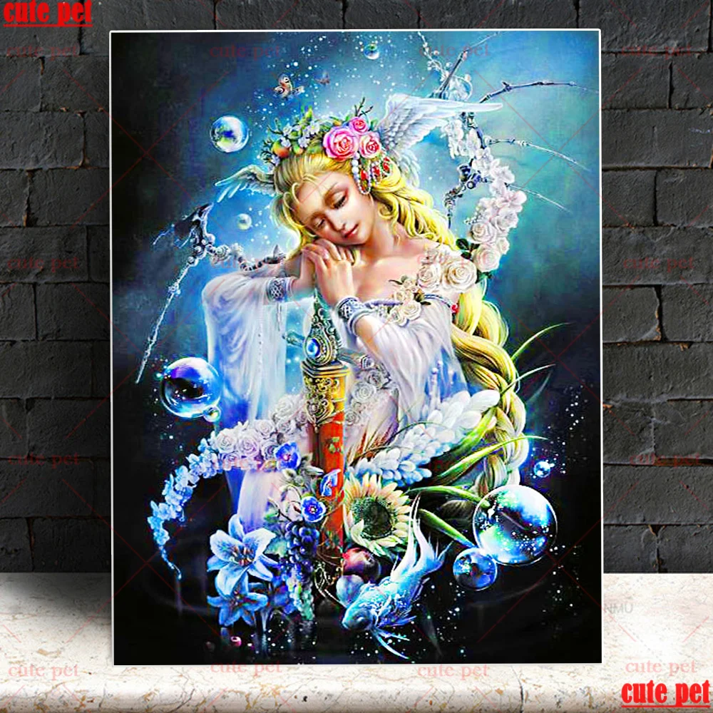 

DIY Diamond Painting Fantasy angel woman puzzle Embroidery Drawing Needlework Gift Full Diamond Mosaic Cross stitch Home Decor