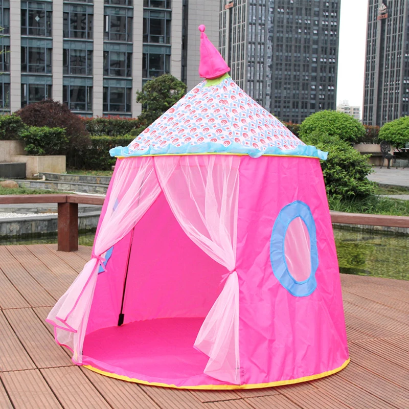 Kids Play Tents Play Game House Ball Pool Pit Foldable Indoor Outdoor Portable Tent Tipi Toys Gifts Princess Castle Photo Props