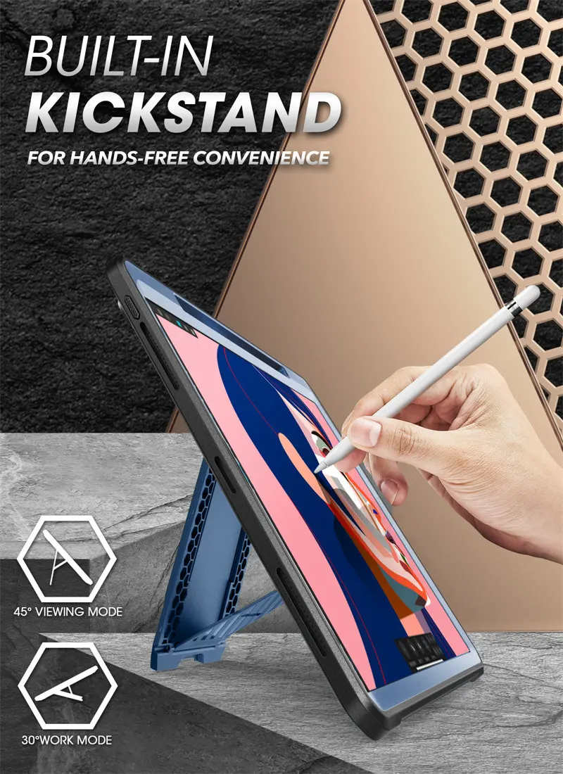 SUPCASE For iPad Pro 12.9 Case (2022/2021/2020) UB Pro Full-Body Rugged Kickstand Protective Case with Built-in Screen Protector