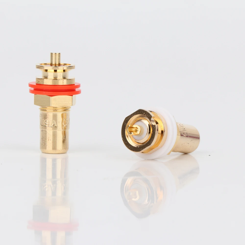 

4pcs hifi audio CMC 816-U RCA female Jack RCA Terminal Sockets Gold Plated jack hi-end RCA female connector