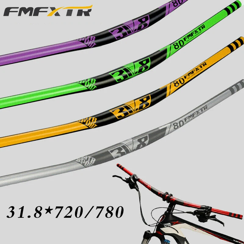 FMFXTR Mountain Bike Handlebar Extra Long 31.8*720/780mm Bicycle Handlebar Ultralight Aluminum Alloy MTB Bar Bike Part