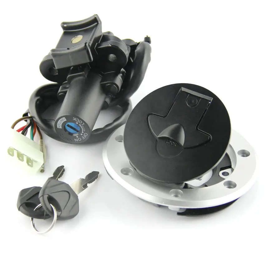 Ignition Switch Lock For Kawasaki ZR400 (XANTHUS) ZZR400 ZZR600 ZXR400 ZXR750 ZX900 ZX-7RR ZX750   With Fuel Tank Cover Cap Lock