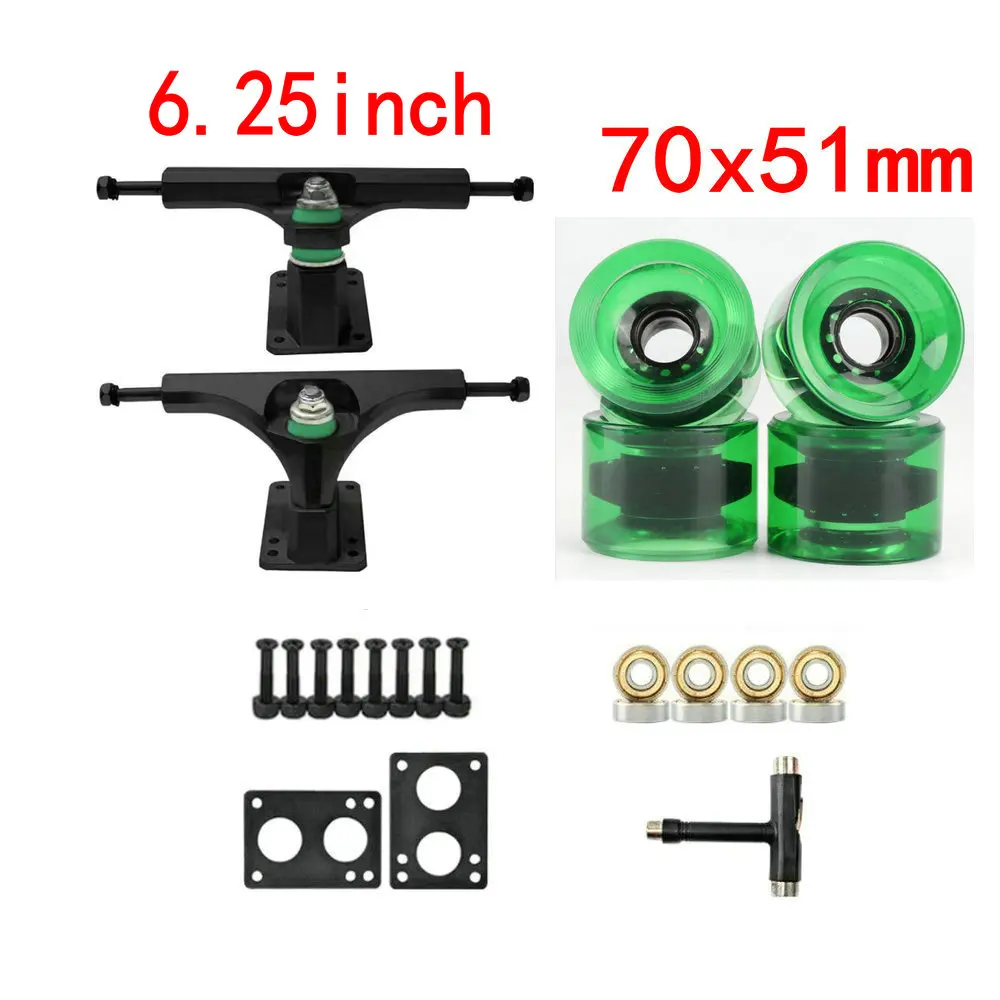 6.25in Land Surfboard Bridge Skateboard Big Fishboard Trucks Skateboard Steering Axle Surfskate Wheels Bridge Accessories tools