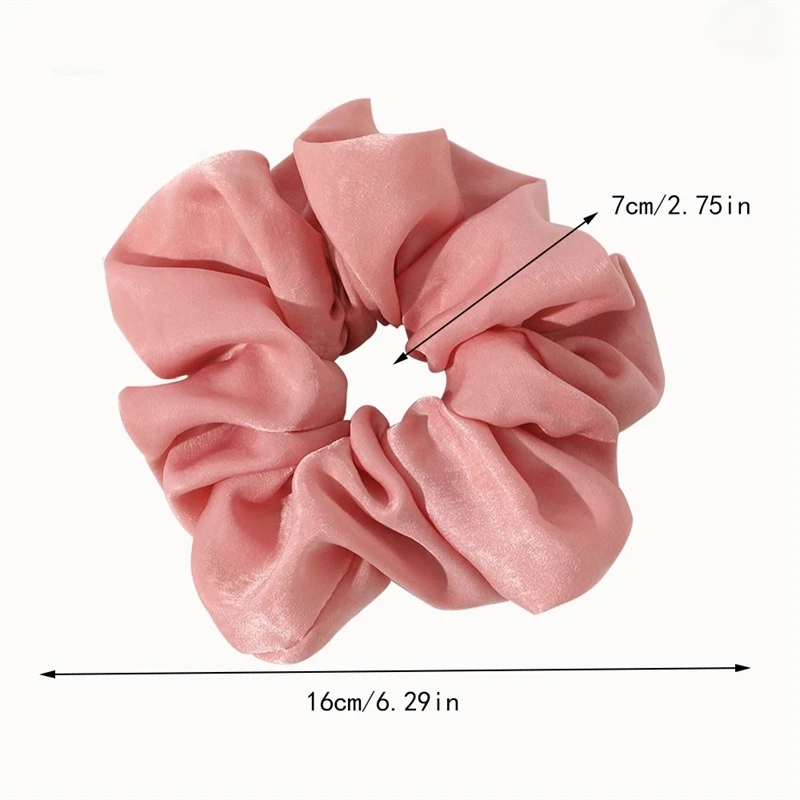 Fashion Velvet Scrunchies Women Elastic Hair Band Elegant Colorful Solid Color Large Scrunchie Girls Hair Accessories Headwear