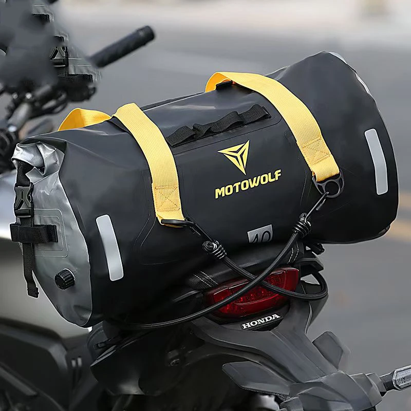 3 Color 40L 66L 90L Waterproof Tail Bags Back Seat Bags Travel Bag Luggage Rear Seat Bag Pack Universal Motorcycle Bags For BMW