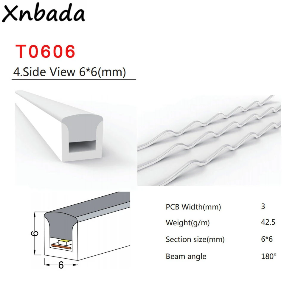 WS2811 WS2812 taśmy LED rura 5mm/3mm elastyczny Neon ledowy drut z żelu krzemionkowego światła świetlówka IP67 wodoodporne do dekoracji