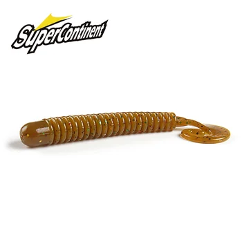 Señuelo blando SUPERCONTINENTWobbler con cola, cebo artificial ideal para pesca de lubina, 65 mm, 45 mm