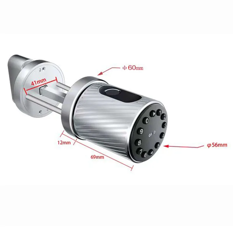 Imagem -04 - Ttlock App Bluetooth Impressão Digital Inteligente Door Lock Cilindro Biométrico Eletrônico Código do Teclado Digital Keyless Lock