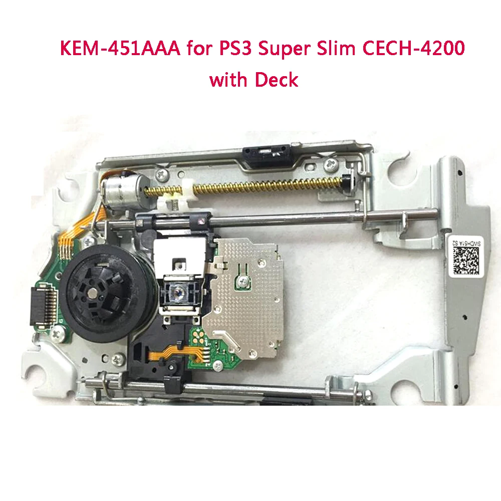 

10 PCS a lot Replacement KEM-451AAA KEM 451aaa for PS3 Original Super Slim CECH-4200 Laser Lens reader with deck mechanism