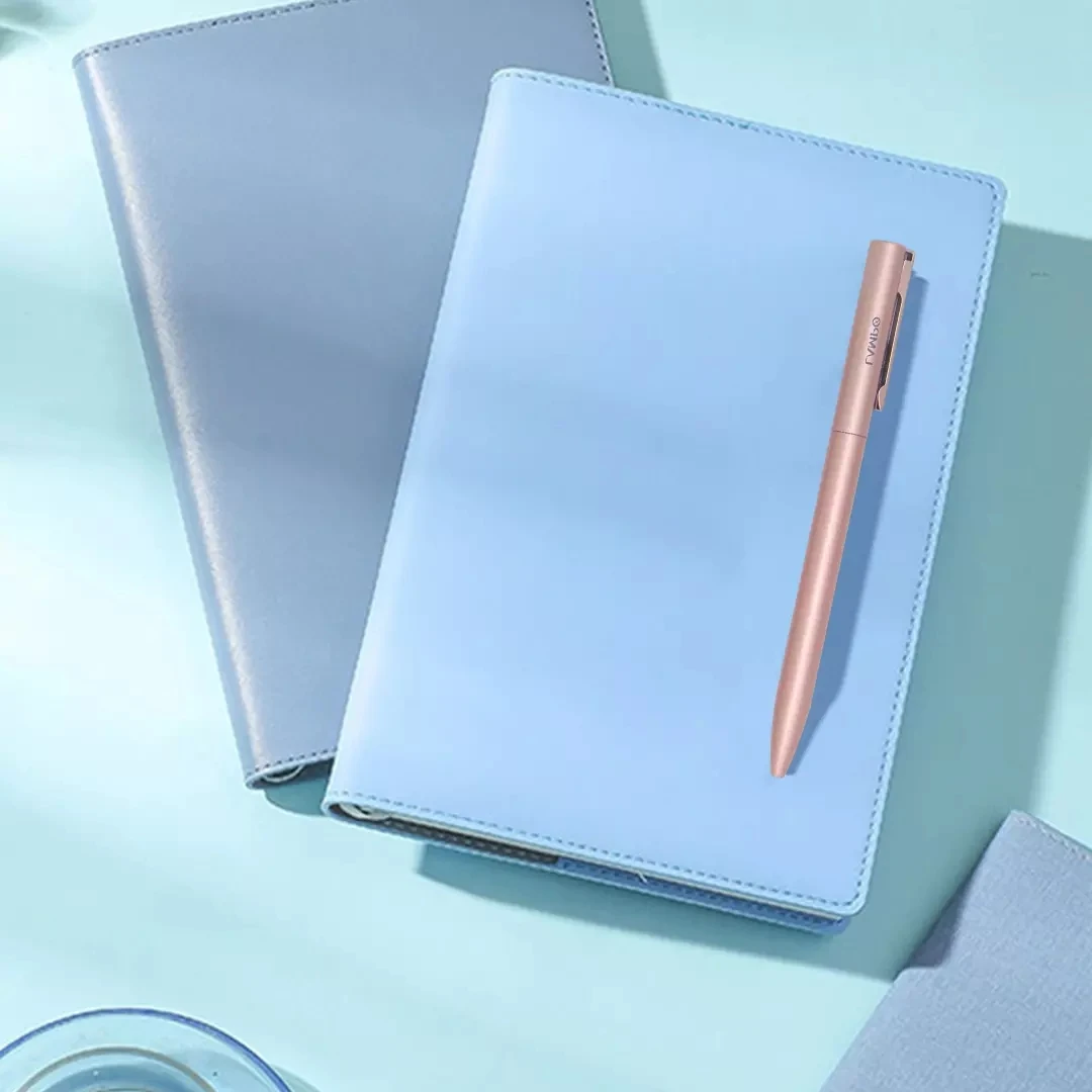 Youpin LAMPO Logam Berputar Pena Gel dengan Isi Ulang untuk Xiaomi Logam Tanda Pena Bisnis Kantor Lucu Pучка Caneta Alat Tulis Sekolah