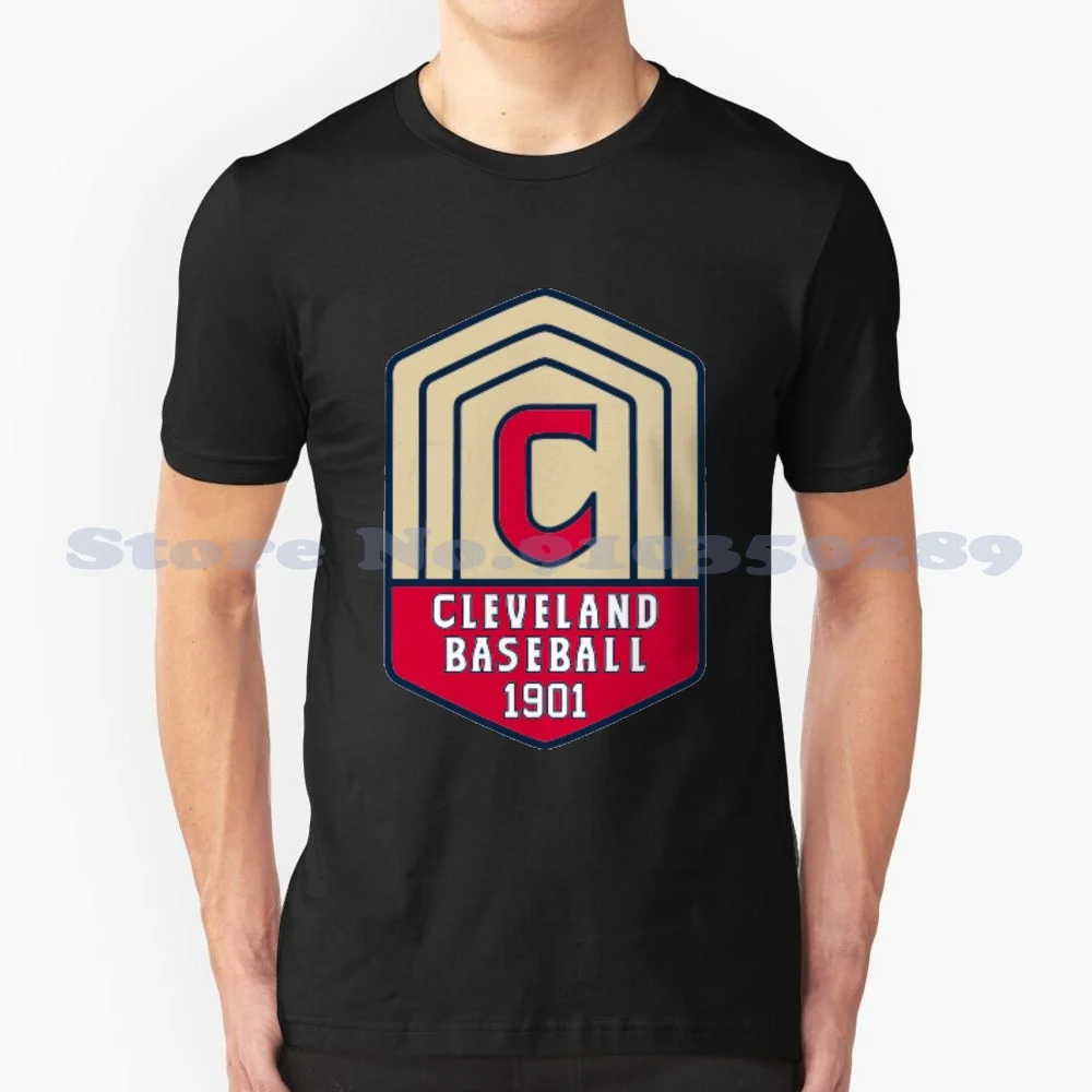 Retro-Baseball 1901 Custom Funny Hot Sale Tshirt Baseball Compa Indians Baseball Chief Wahoo The Tribe Progressive Field