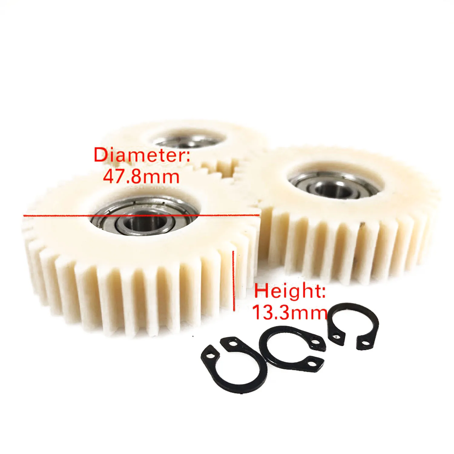 Nylon Gear set Spare Part for Bafang Motor SWX02(G02)/FAT Hub(G06) Motor Replacement 36 Teeth Geared 3PCS with Circlip Ring