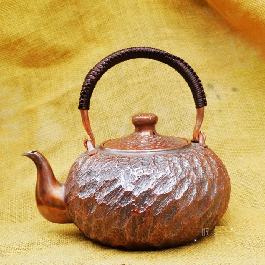 Thick Pure Copper Teapot Water Kettle Upscale Handmade Gift