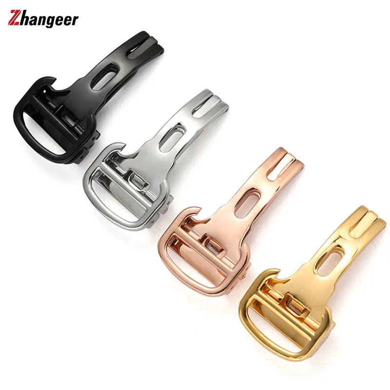 

14mm 16mm 18mm 20mm Stainless Steel Watch Buckle for Leather Watch Strap Metal Watch Clasp Replacement Watch Accessories