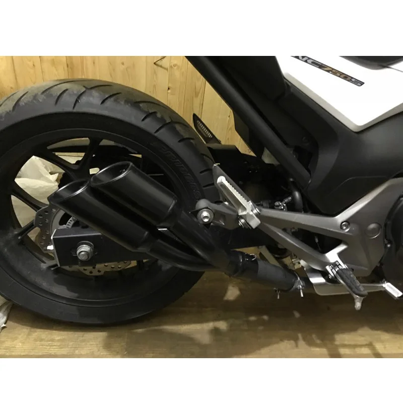 Laser Marking Motorcycle Exhaust Modified Muffler With Removable Double Holes DB Killer For CB400 CBF190R Z250 Ninja300 Z750 R3