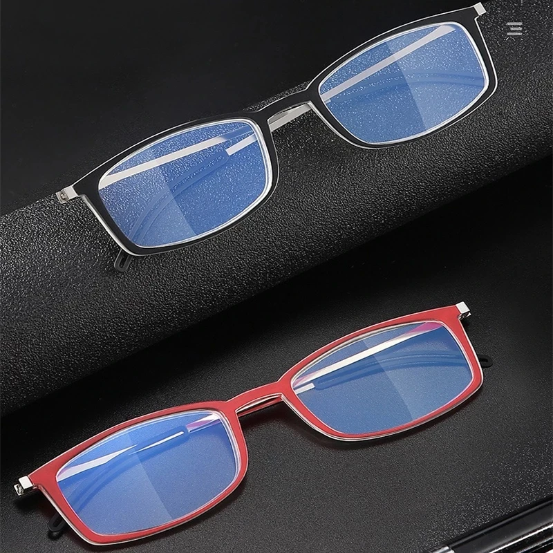 High Quality Anti-blue Blocking Reading Glasses TR90 Thin Portable Presbyopic Eyeglasses Fashion Male Female Glasses Frame +3.5