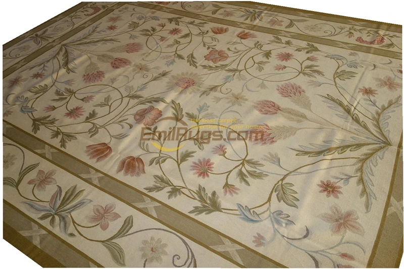 french aubusson carpets Antique Chinese hand-made wool French Chic  Wool Rug Carpet