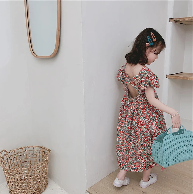 2020 Girls Floral Dress Summer Princess Clothing Flower Costume Kid Baby Child Party Holiday Beautiful Dresses Baby Girl Clothes