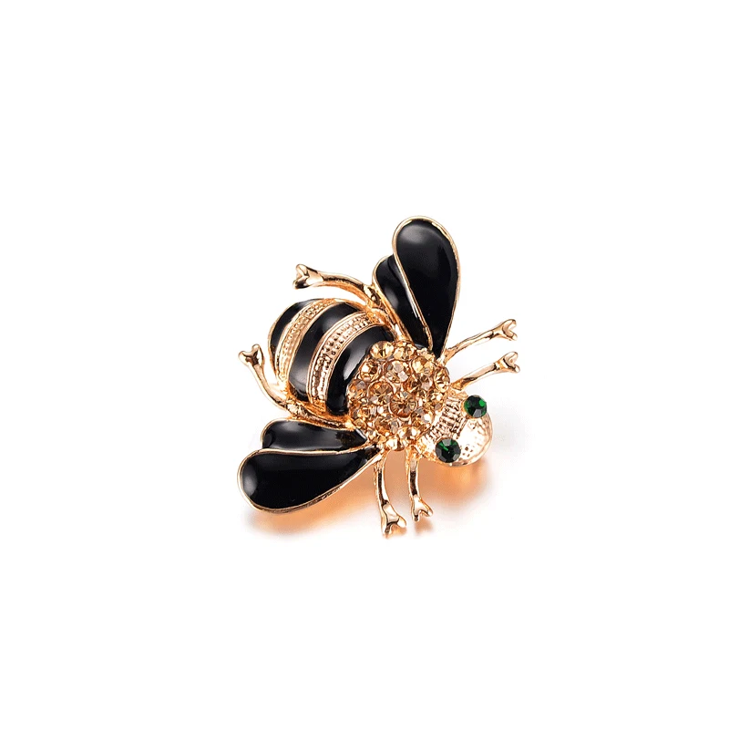 Bee Kind Pin Honey Brooch Bee Lapel Pin Be Kind Enamel Pin Gold Color Champagne Rhinestone Animal Jewelry Brooches For Men Women