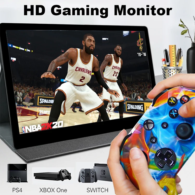 Portable Monitor 15.6 Inch FHD 1920x1080 IPS Screen HDR Gaming Computer Display for Laptop PC MAC Phone X