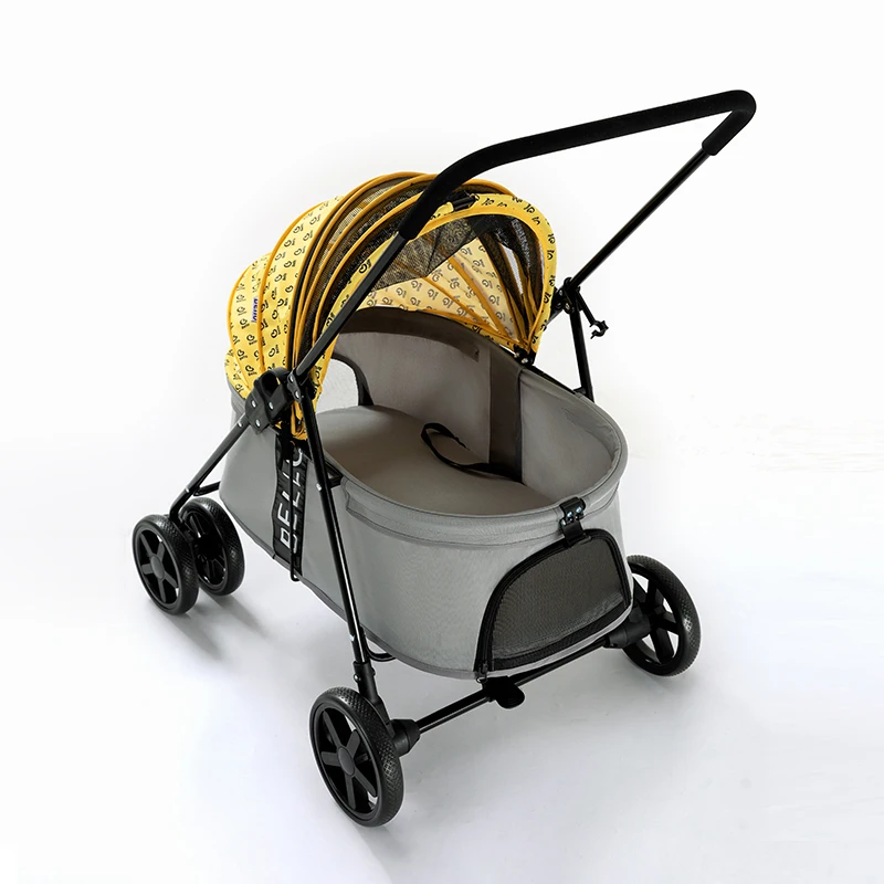 Pet Cat Stroller Newborn Baby Stroller Breathable Large Capacity Dog Transporter Carrier Outdoor Travel Vehicle With Cup Holder