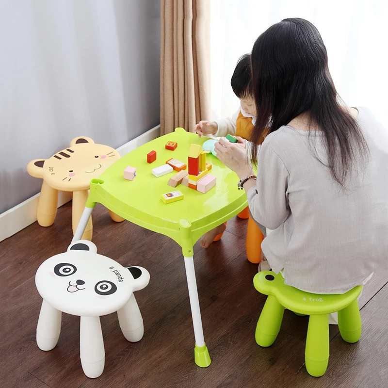 Original Home Chair Children Stool Footboard Bathroom Furniture Children\'s Stool Toy Sofa Stool Animal Chair Cartoon Style