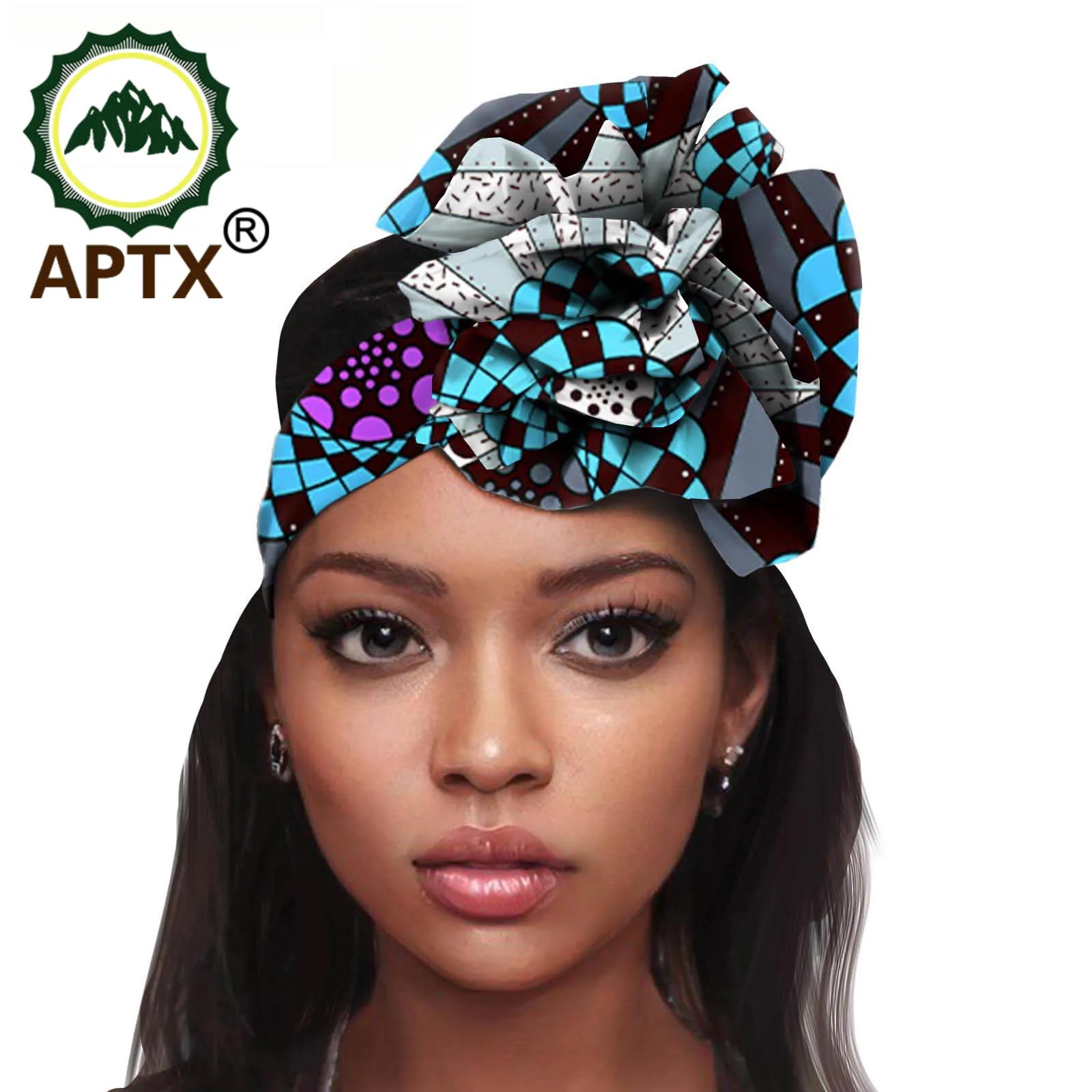 African Print Headwear Stretch Cotton Headband for Women Floral Headscarf Fashion Lady Head Wrap Hair Accessories Traditional