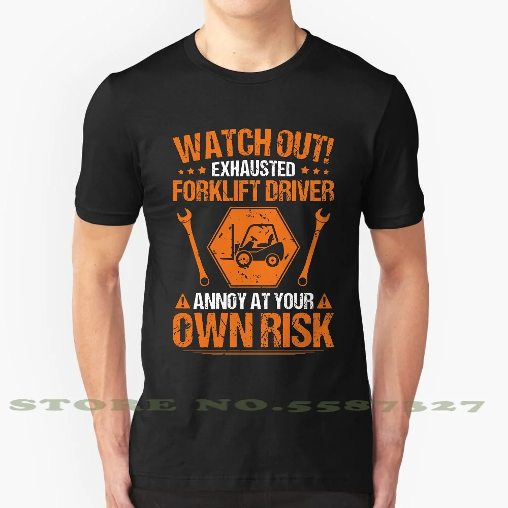 Forklift Driver / Forklift Operator / Own Risk / Gift 100% Cotton T-Shirt Fork Lift Driver Forklift Driver Fork Lift Operator