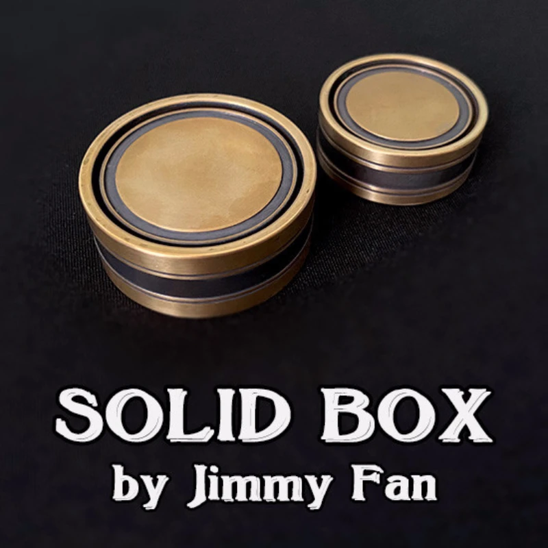 

Solid Box by Jimmy Fan Gimmick Magic Tricks Coin Appear Vanish Magia Magician Close Up Illusions Props Mentalism Stone Box Fun