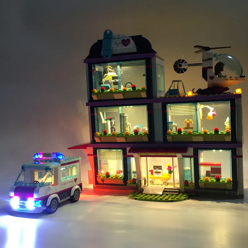 

EASYLITE LED Light Set For 41318 And 01039 Heart Lake Love Hospital DIY Toys Blocks Bricks Only Lighting Kit Not Include Model