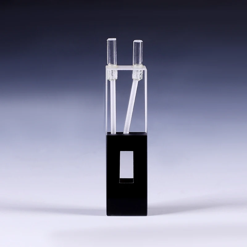 Bild 3: Quarz fluss küvette mit glas rohr (400ul)