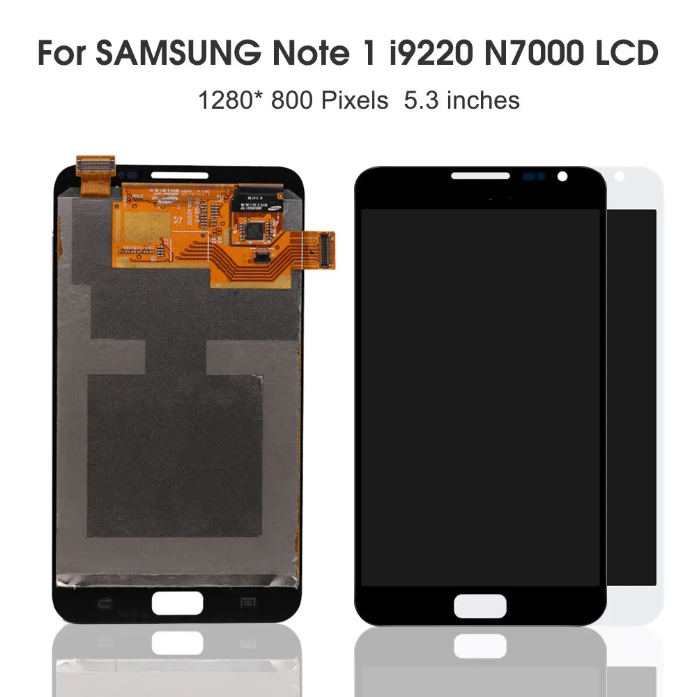 Super AMOLED LCD For Samsung Galaxy Note1 i9220 N7000 LCD Display Touch Screen Digitizer AssemblyReplacement Parts