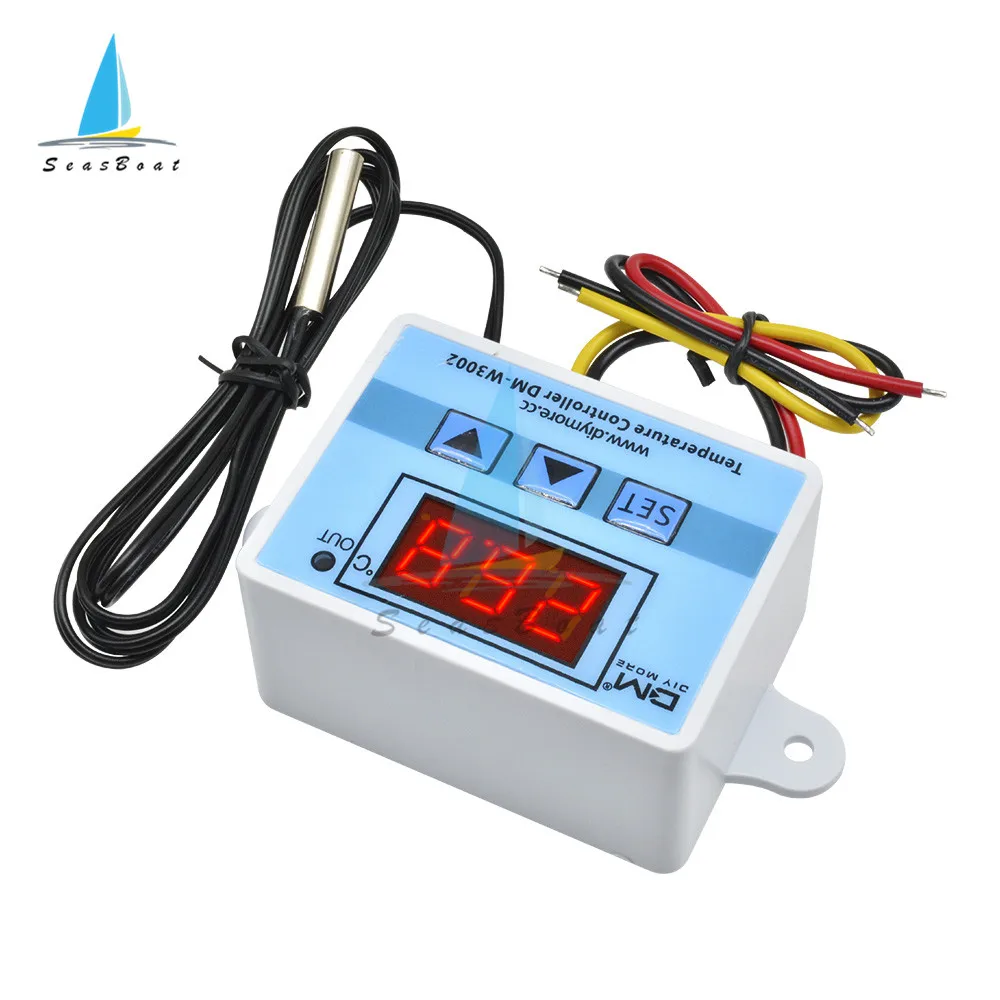 W3002 Digital Temperature Controller 10A Thermostat Switch Thermometer New Thermoregulator Cooling Heating 12V/24V/110V/220V