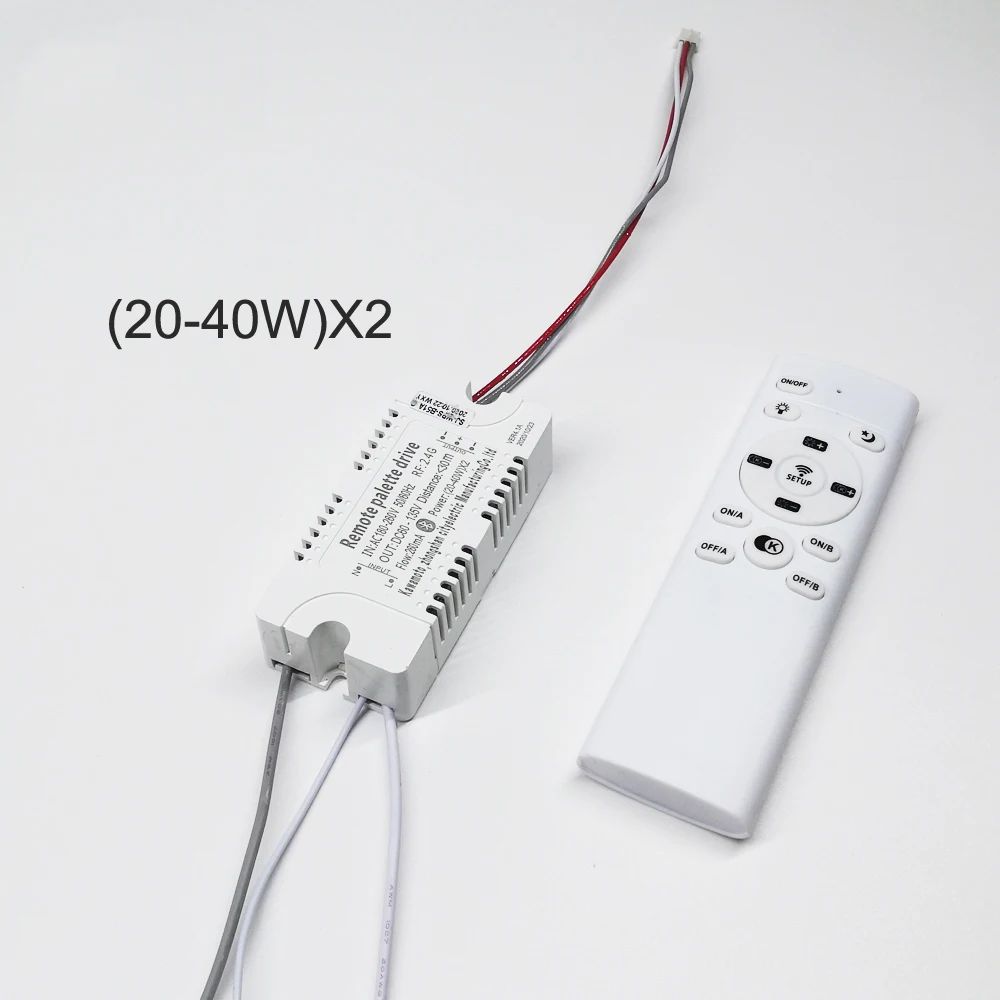 Controlador LED con Control por aplicación, transformador inteligente remoto de 2,4G, 48W, 80W, 120W, 160W, 240W, 360W, para lámpara de araña regulable con cambio de Color