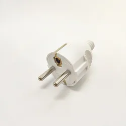 EU 16A Plug French Korea 4.8mm Pin DIY Rewireable Plug