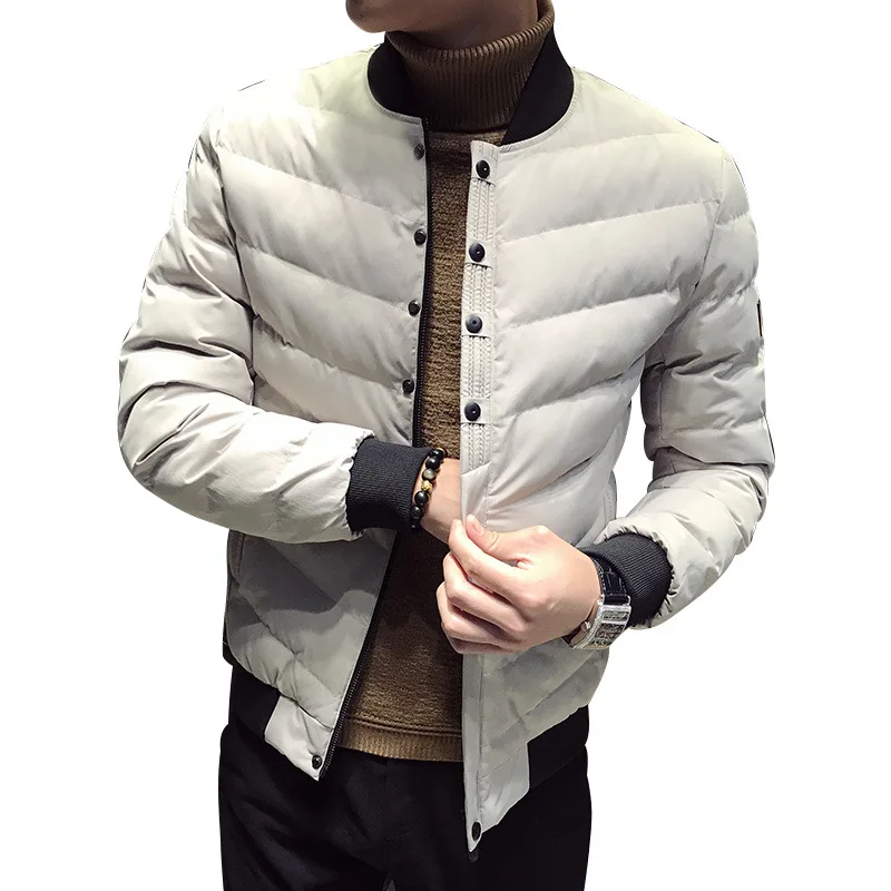 Mrmt 2024 Merk Winter Nieuwe Heren Jassen Casual Mouw Baseball Kraag Overjas Voor Heren Katoenen Gewatteerde Jas Kleding Kleding