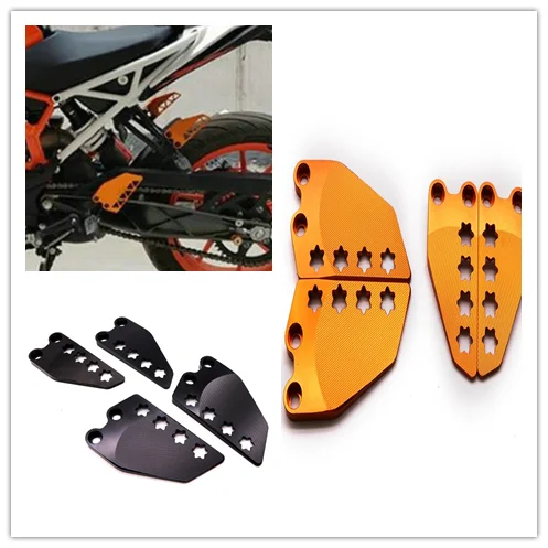 

Front Rear Footrest Protector Pad Whole Set Foot Step Guard Wing Cover Foot Pedal For Duke 250 390 2017 2018 2019 Moto Parts