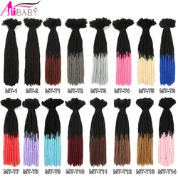 Alibaby-extensiones de rastas hechas a mano, pelo largo y liso de ganchillo de 22 pulgadas, rastas sintéticas ombré, 15 raíces por paquete