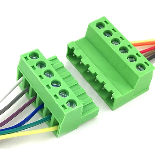 Imagen 2 del producto 2-20 juegos de bloques de terminales enchufables de 5,08 MM conector KF2EDGKR 5,08 estilo de corte 2/3/4/5/6/7/8 Pin Terminal de tornillo