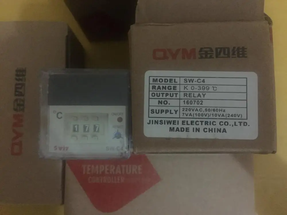 

swjy temperature controller thermostat k-type 0-400 relay SW-C4 Digital Knob new original