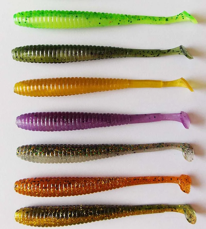 ESFISHING Pesca Soft Bait I Shad Tail 12cm Salts and Attractant Injected Isca Artificial Tackle Wobblers Jigging Fishing Lure