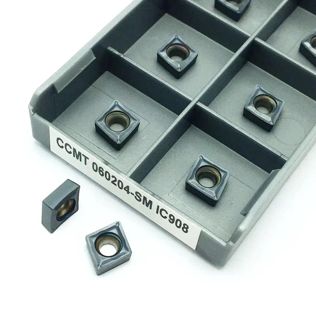 CCMT060204 VP15TF CCMT060204 IC907/IC908 inserto in metallo duro fresa interna utensile per tornio CNC CCMT 060204 parti del tornio