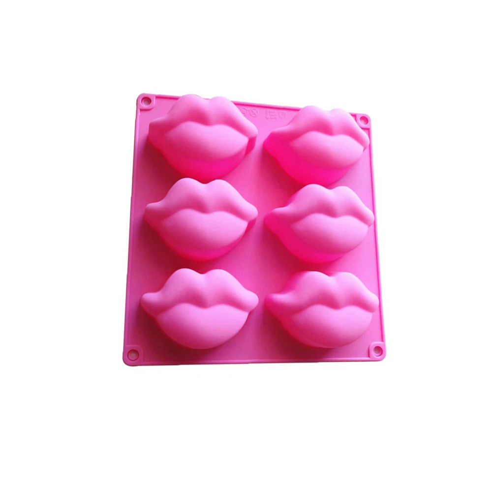 3d Miệng Môi Hình Bánh Kẹo Khuôn Silicon Cho Polymer Đất Sét KHUÔN SOCOLA Bánh Xà Phòng Kẹo Làm Khuôn Tạo Hình Trang Trí Dụng Cụ