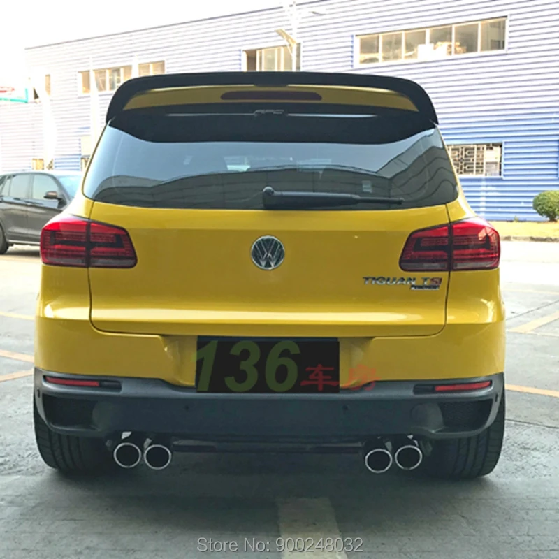 For Volkswagen VW Tiguan Spoiler 2009-2016 Carbon fiber Styling Carbon Spoiler Wing Trunk Lip Boot Cover Car Styling